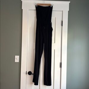 Black Strapless Jumpsuit